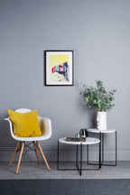 Azzate Round Rolled Edge Side Table White Marble Effect