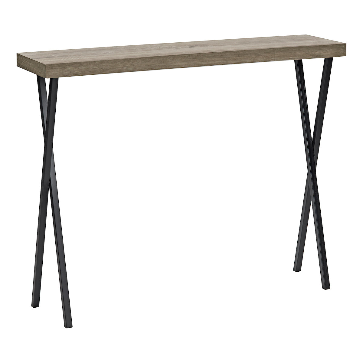 Data Console Table Oak Effect