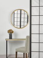 Data Console Table Oak Effect