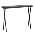 Data Console Table Dark Marble Effect