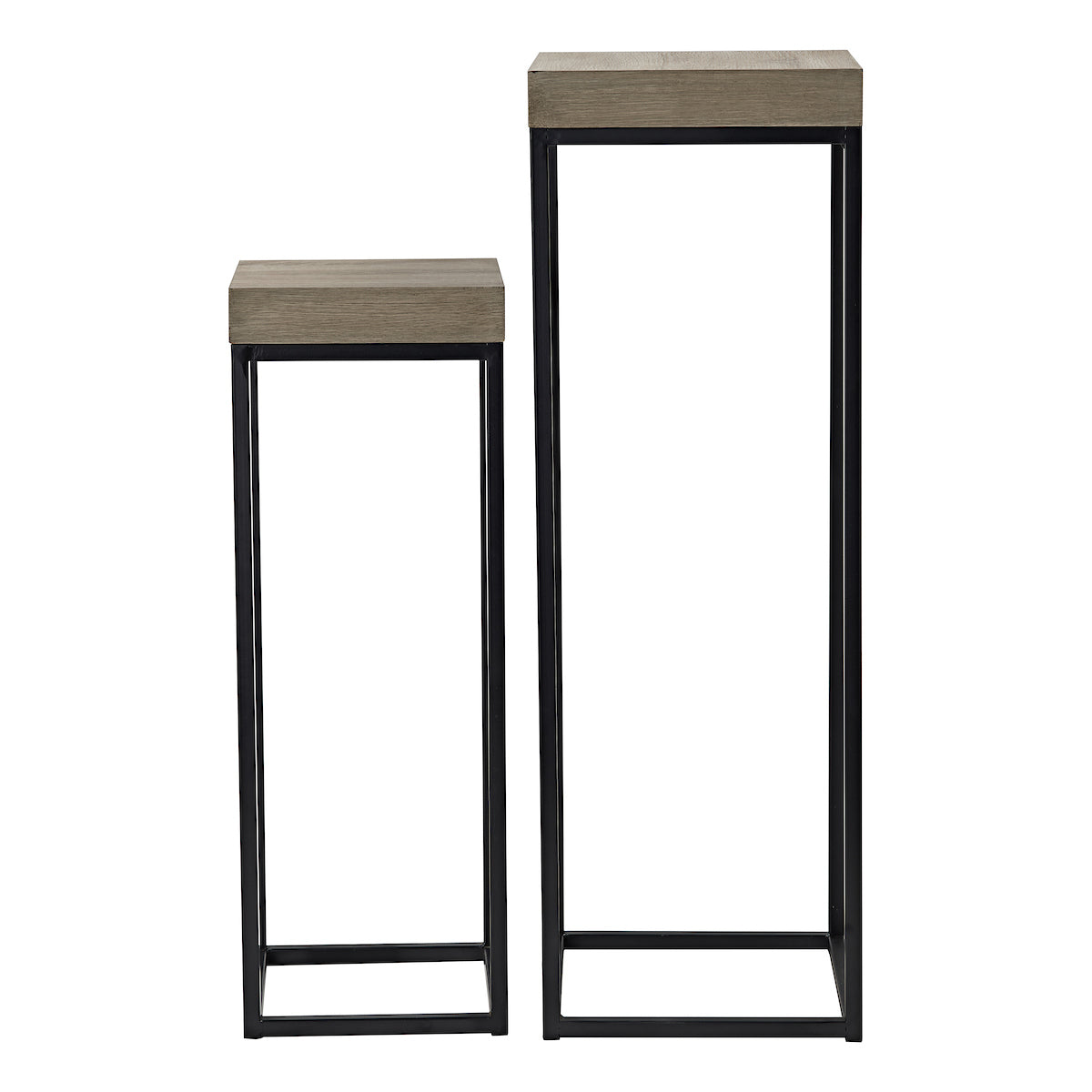 Fabio Nest of 2 Plant Stand Oak Style Effect