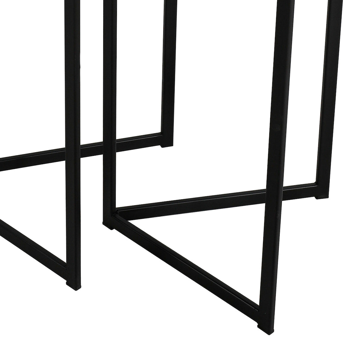 Mibello Nested Side Tables Light Oak Effect