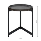 Tomal Round Table Dark Oak Style Effect