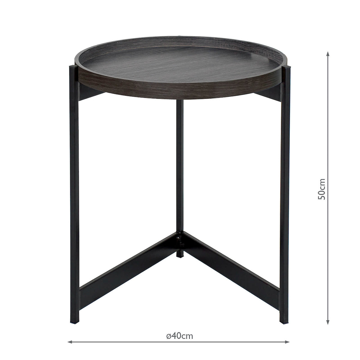 Tomal Round Table Dark Oak Style Effect