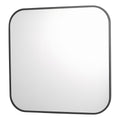 Firuz Square Mirror Thin Matt Black Frame 60 X 60cm