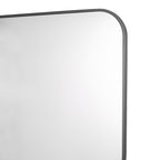 Firuz Square Mirror Thin Matt Black Frame 60 X 60cm