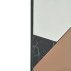 Jalisa Oval Mirror Rose Gold & Black 80cm x 40cm