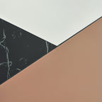 Jalisa Oval Mirror Rose Gold & Black 80cm x 40cm