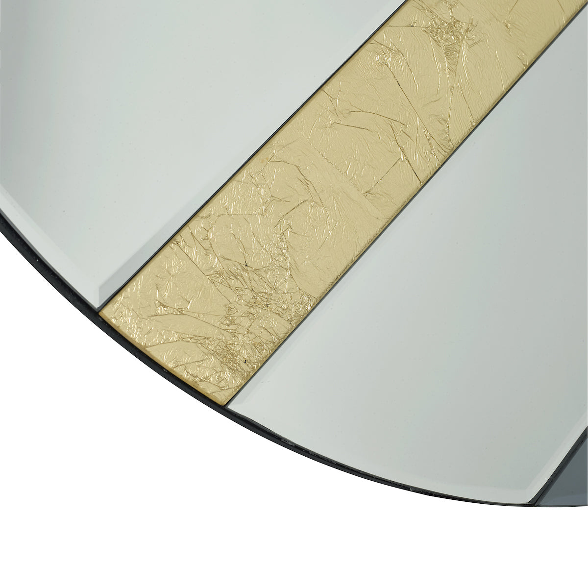 Jelena Round Mirror Smoked And Gold Leaf 60cm