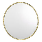 Jinelle Square Mirror Textured Gold Frame 80cm