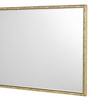 Jinelle Rectangle Mirror Textured Gold Frame 86 X 50cm