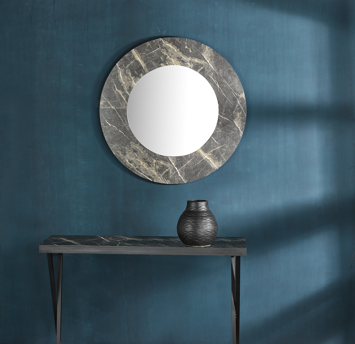 Juvan Dark Marble Mirror 80cm