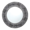 Neome Round Mirror With Purple/Grey Frame 80cm
