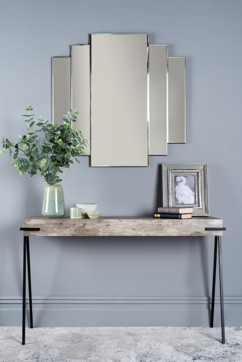 Odeon Rectangle Stepped Mirror 88 x 88cm