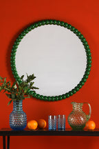 Ruan Round Mirror Green 70cm