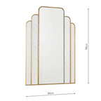 Skovgaard Rectangle Mirror With Gold Detail 90 x 60cm