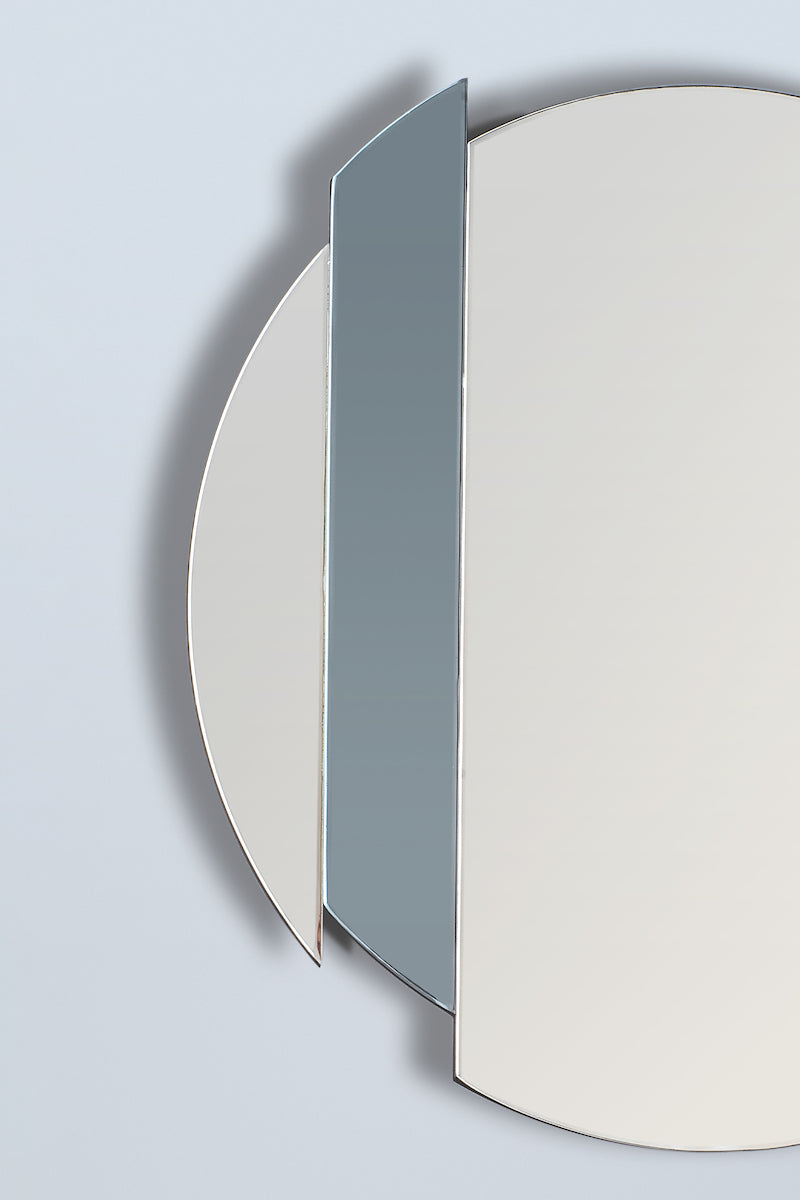 Yulia Silver And Smoked Mirror 50cm