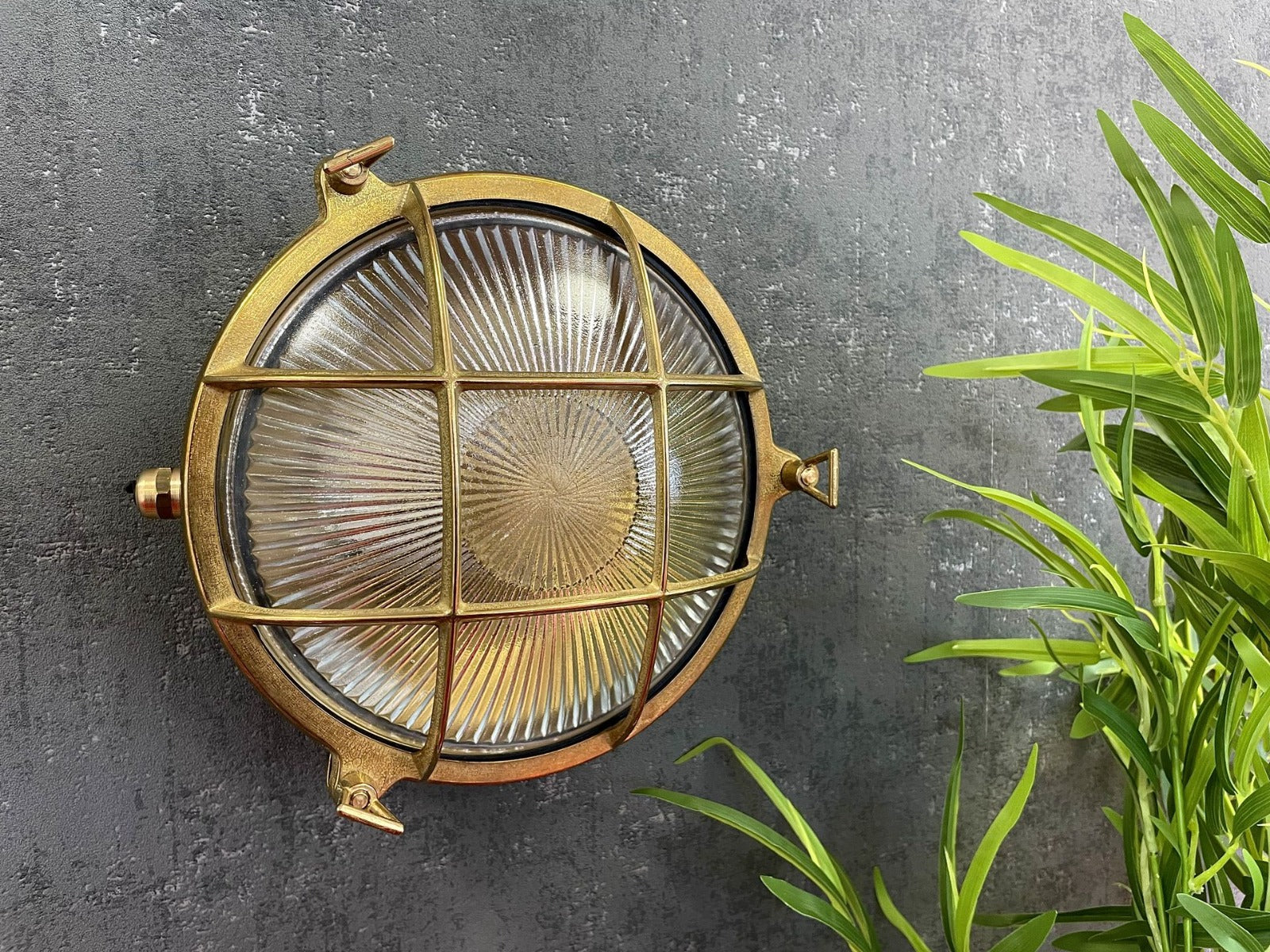 Large Porthole Bulkhead Raw Brass