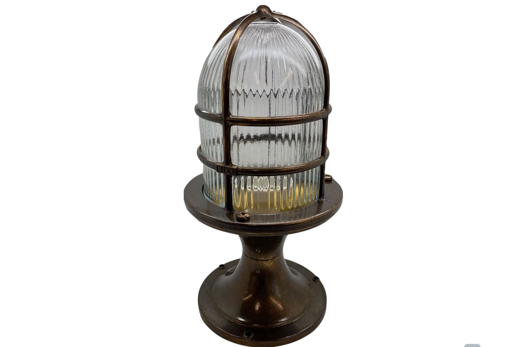 Large Post Light Antique Brass