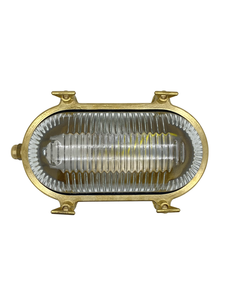 Small Standard Bulkhead Plain Raw Brass