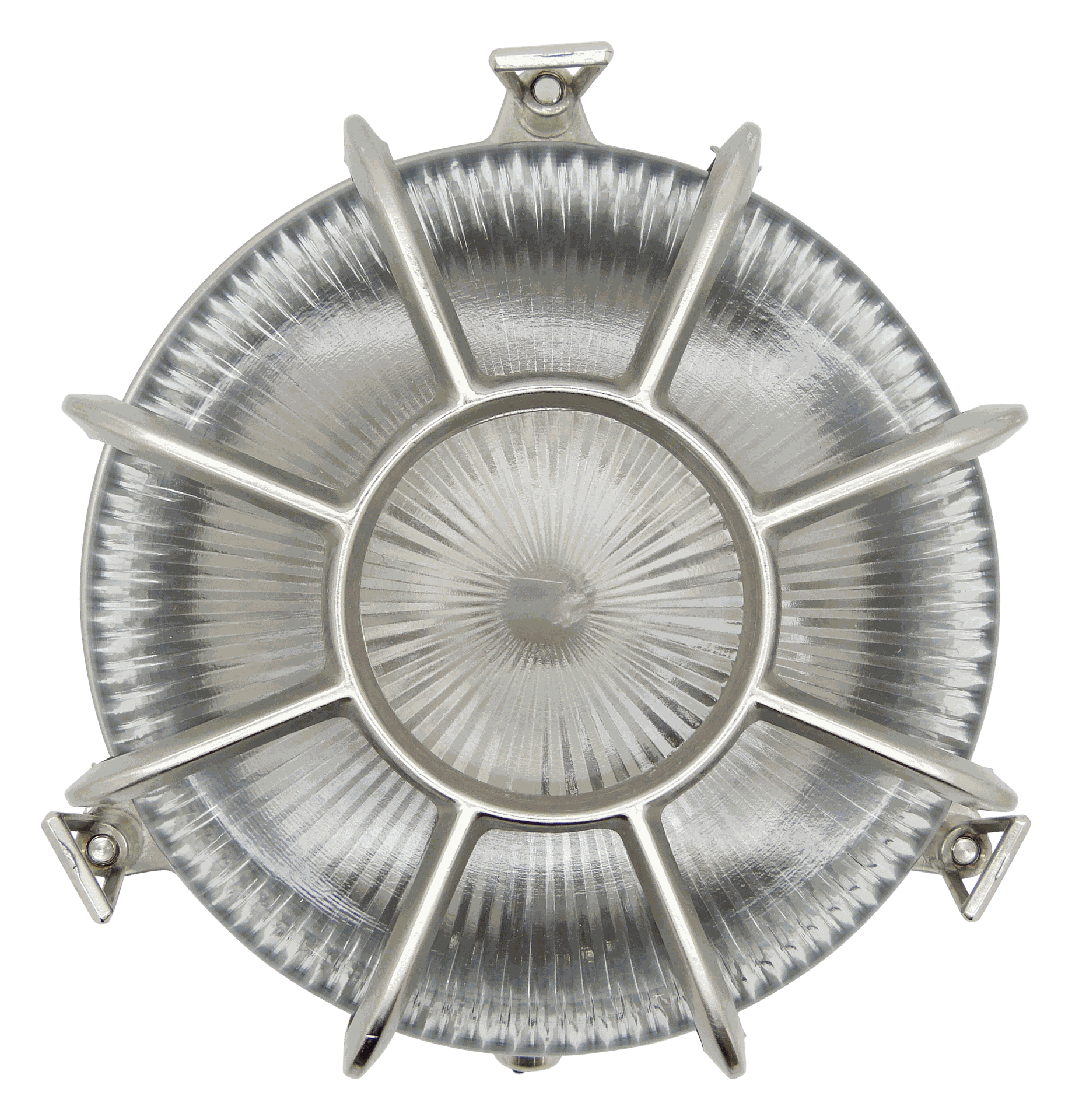 Extra Large Radial Porthole Bulkhead Satin Nickel