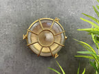 Extra Large Radial Porthole Bulkhead Raw Brass