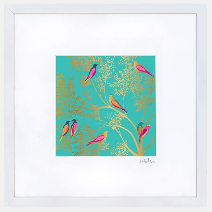 Green Hummingbird Small Wall Art