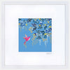 Light Blue Hummingbird Small Wall Art
