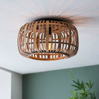 Mathias Light Bamboo Flush Mount Ceiling Light