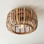 Mathias Light Bamboo Flush Mount Ceiling Light