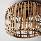 Mathias Light Bamboo Flush Mount Ceiling Light