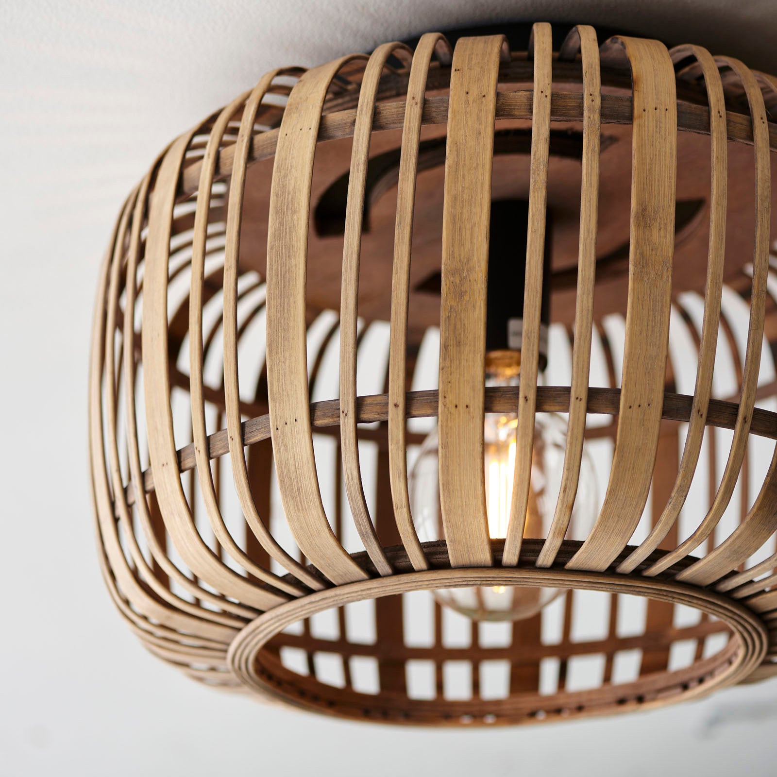 Mathias Light Bamboo Flush Mount Ceiling Light