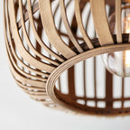 Mathias Light Bamboo Flush Mount Ceiling Light