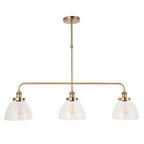 Hansen 3lt Linear Pendant Antique Brass
