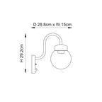 Eldon 1lt Outdoor Wall PIR