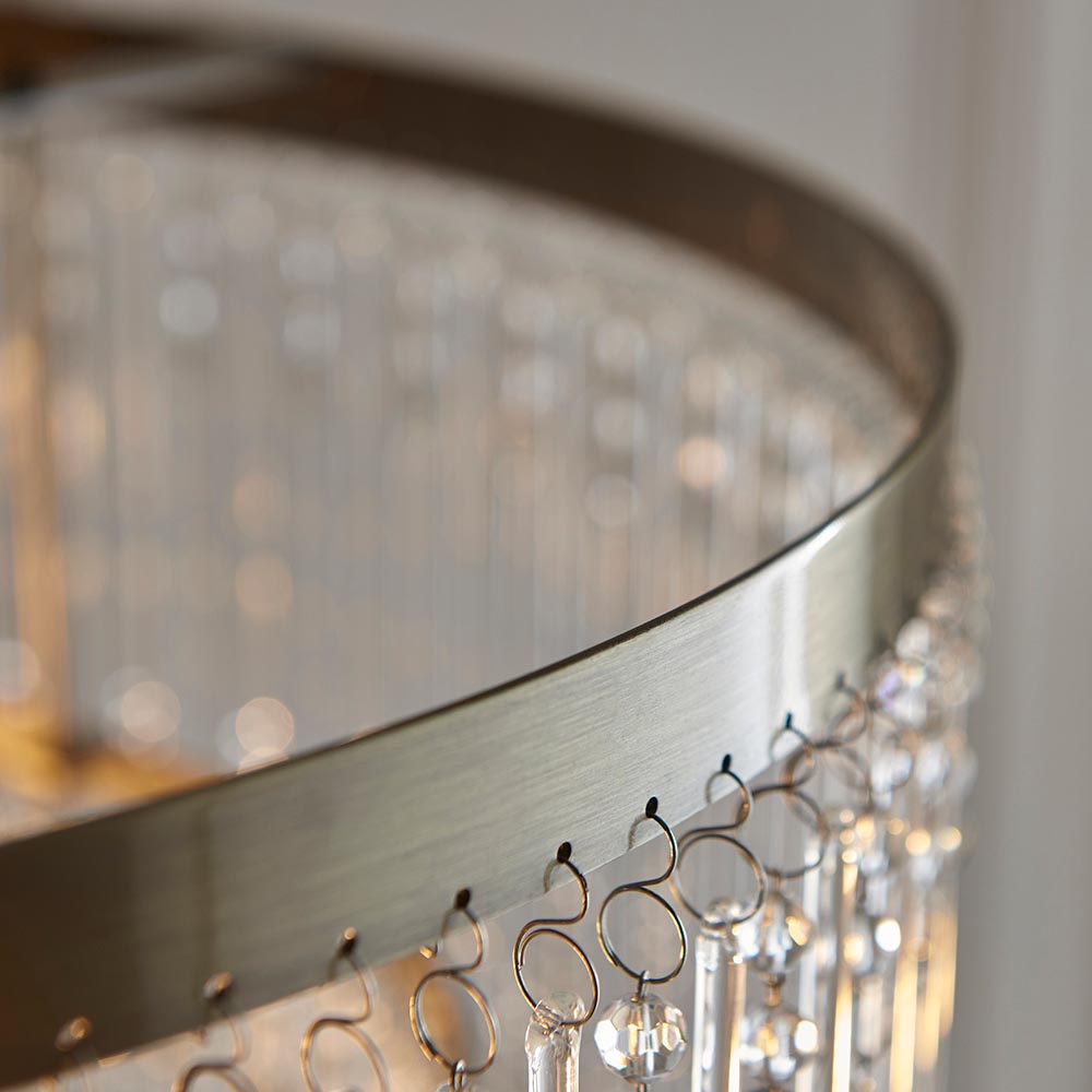 Genevieve 5 Light Pendant Antique Brass