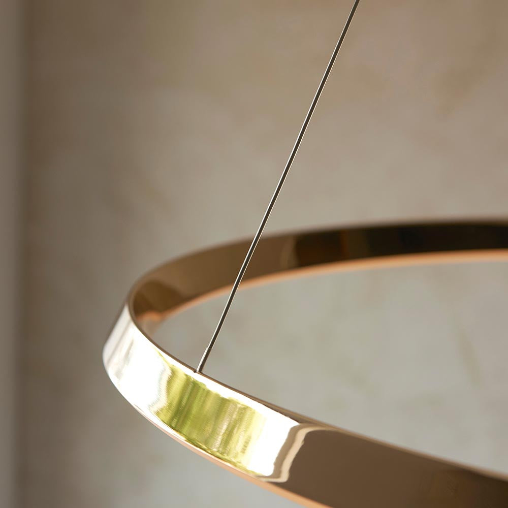 Staten Pendant LED Ring Pendant French Gold