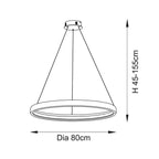 Staten Pendant LED Ring Pendant French Gold