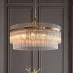 Marietta Grand 7lt Pendant Antique Brass