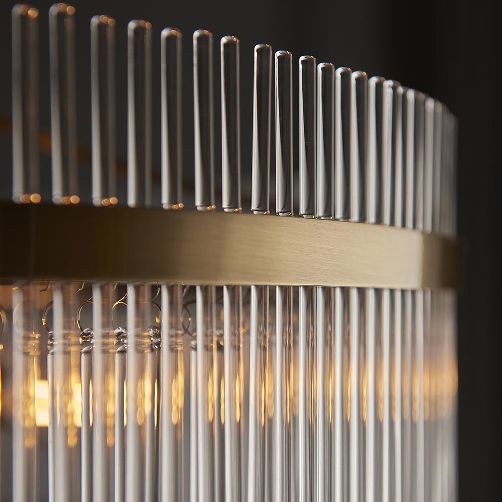 Marietta Grand 7lt Pendant Antique Brass