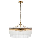 Marietta Grand 7lt Pendant Antique Brass