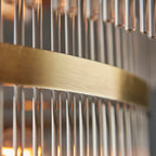 Marietta Grand 21lt Tiered Pendant Antique Brass