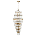 Marietta Grand 21lt Tiered Pendant Antique Brass