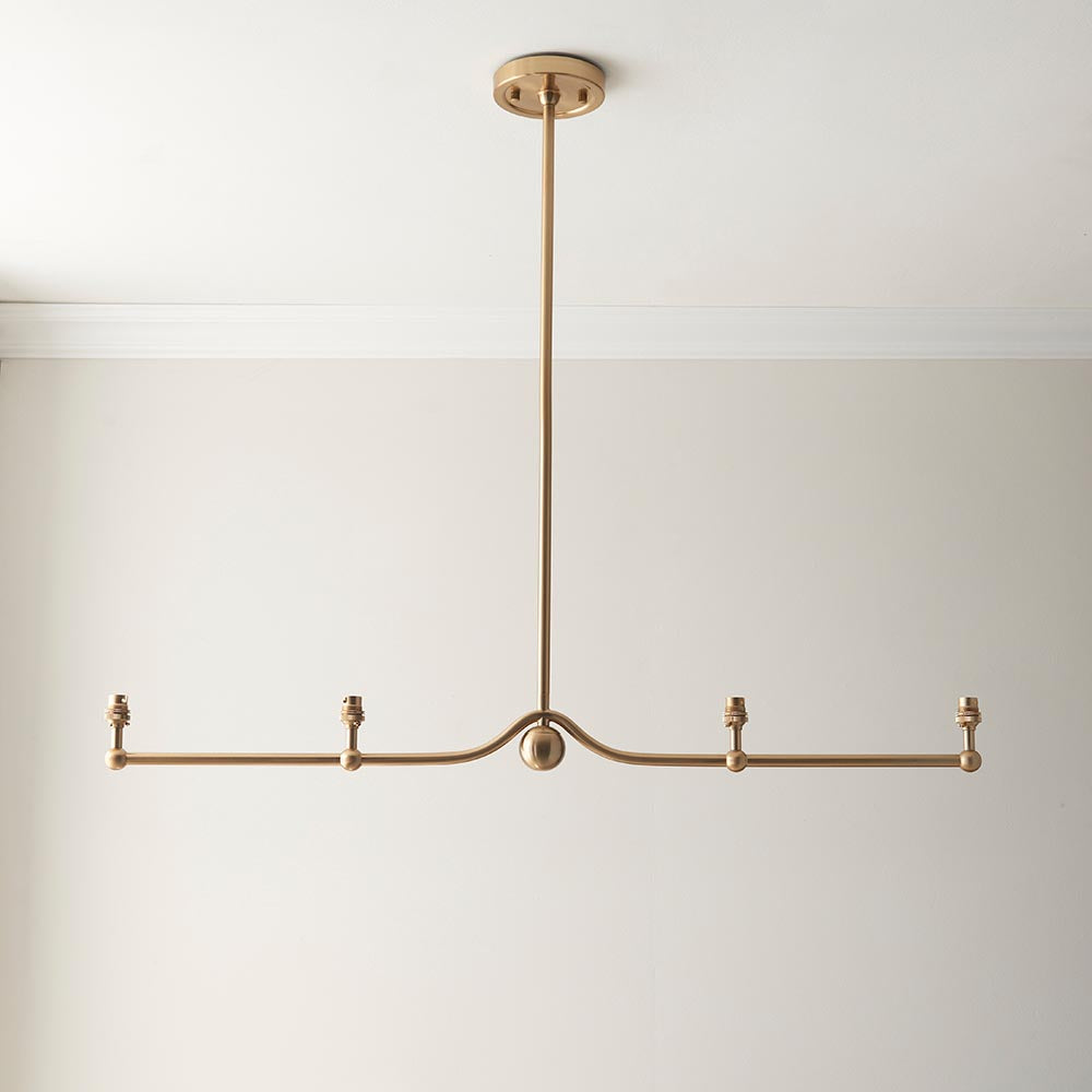 Santiago & Leaf 16cm 4lt Linear Pendant Blue