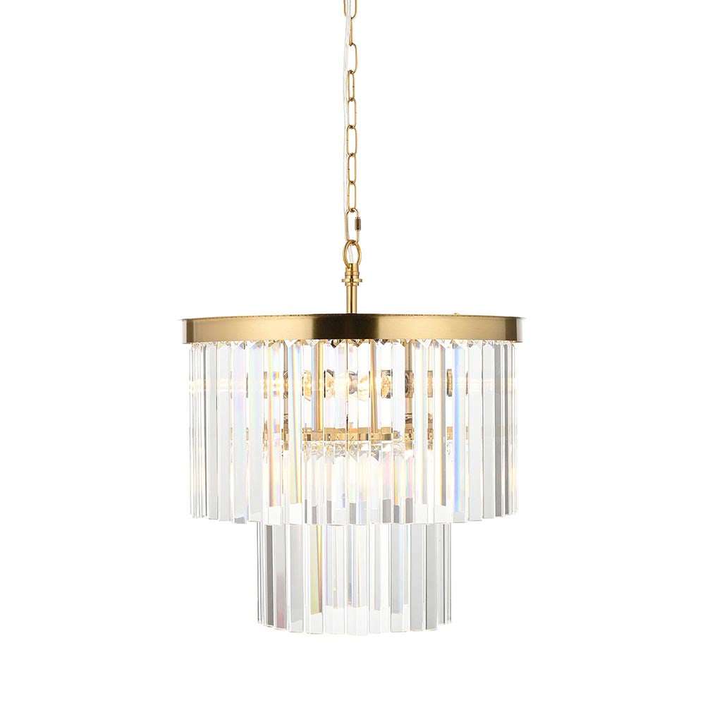 Conaston 4 Light Pendant Aged Brass