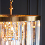 Conaston 4 Light Pendant Aged Brass