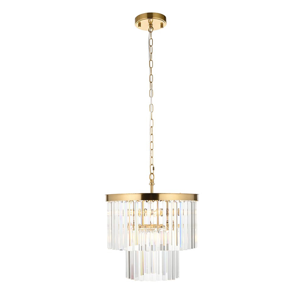 Conaston 4 Light Pendant Aged Brass