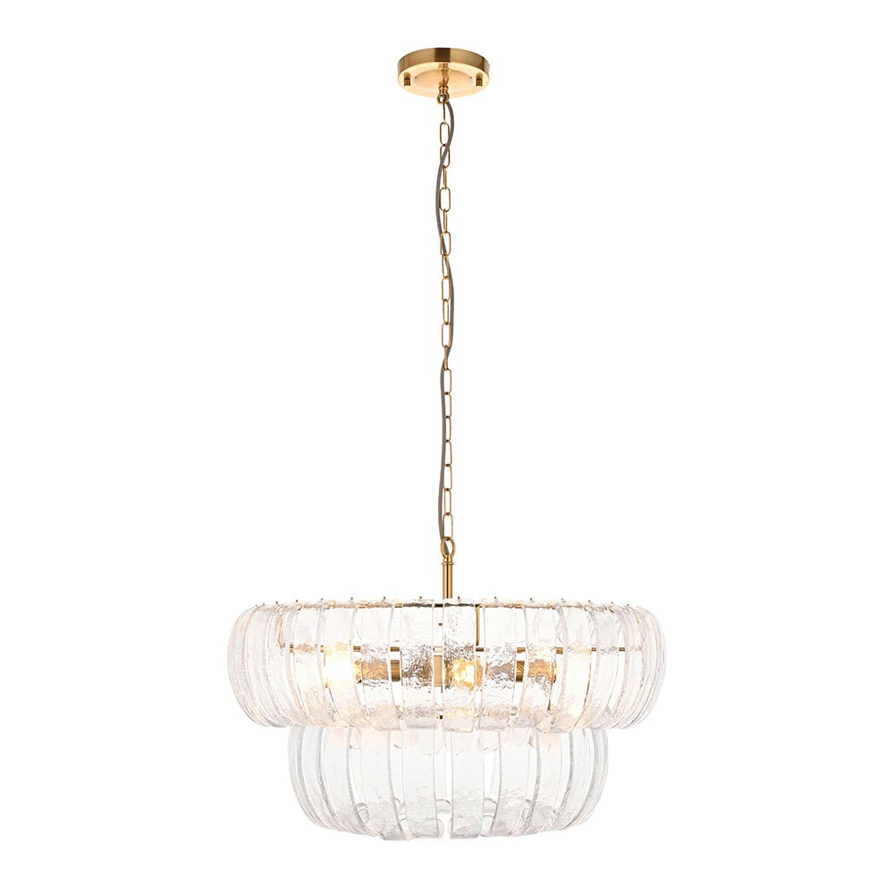 Montrose 6 Light Pendant Aged Brass
