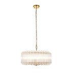 Valentina 5lt Pendant Crystal Aged Brass