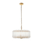 Valentina 5lt Pendant Crystal Aged Brass